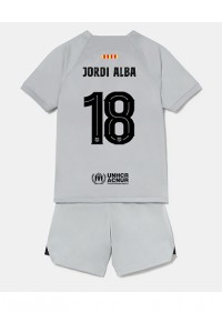 Barcelona Jordi Alba #18 Babytruitje 3e tenue Kind 2022-23 Korte Mouw (+ Korte broeken)